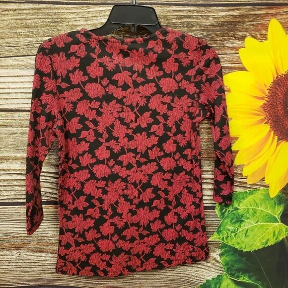 Rebecca Malone Mid Sleeve Pullover Top Size Small - Picture 2 of 6